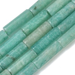 天然石アマゾナイトビーズ連売り  コラム  13x4mm  穴：0.8mm  約29個/連  15.35''（39センチメートル）&nbsp;G-F247-55