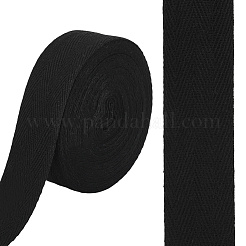 縫製装飾用の綿リボン  ブラック  1-1/8インチ（30mm）  約10.94ヤード（10m）/ロール&nbsp;OCOR-WH20007-227A-02