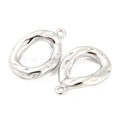 変色しない304ステンレススチールペンダント  ティアドロップチャーム  ステンレス鋼色  19x13x3mm  穴：1.2mm&nbsp;STAS-I202-21P