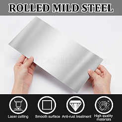 鋼板  長方形  ステンレス鋼色  30x15x0.15cm&nbsp;TOOL-WH0052-37B