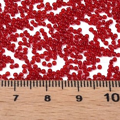 透明チェコガラスシードビーズ15/0個  ラウンド  ブラウン  1.5x1mm  穴：0.5mm  約500 G /袋&nbsp;SEED-N004-004-26
