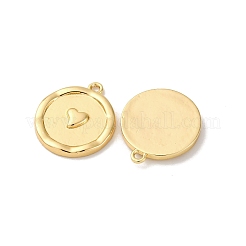 真鍮チャーム  カドミウムフリー＆ニッケルフリー＆鉛フリー  18KGP本金メッキ  ハート  16.5x14x2mm  穴：1.4mm&nbsp;KK-D388-03G-01