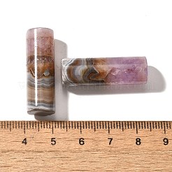 天然アメジストレースアゲートペンダント  コラム  30~30.5x10mm  穴：1.4mm&nbsp;G-A244-08A