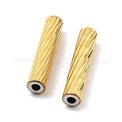 304ステンレスチューブビーズ  コラム  18KGP本金メッキ  10x2mm  穴：0.8mm&nbsp;STAS-G310-37A-G