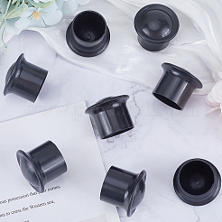 プラスチックカーテンロッドヘッド  コラム カーテンポール フィニアル  コラム  ブラック  41x33mm  内径：28mm&nbsp;FIND-WH0419-86A