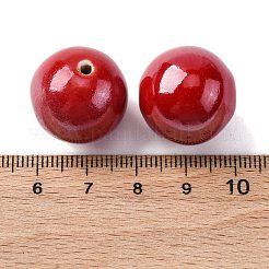 手作り樹脂粘土ビーズ  ロンデル/ラウンド  ミックスカラー  14~19.5x10.5~19mm  穴：1.5~2mm&nbsp;PORC-K005-02