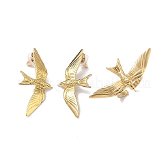 ピースダブ 304ステンレススチール スタッドピアス＆カフリングセット  ゴールドカラー  47.5x23mm&nbsp;SJEW-C008-03G