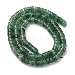 天然の緑のイチゴクォーツビーズ連売り  ディスク  ヒシビーズ  6x3.5mm  穴：0.8mm  約113~114個/連  14.92''（37.9cm）〜15.08''（38.3cm）&nbsp;G-Z006-C46