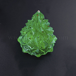シリコンモールド  レジン型  UVレジン用  エポキシ樹脂ジュエリー作り  クリスマスツリー  ホワイト  6x4cm&nbsp;LS-DIY-L021-04