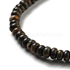 天然のコーヒージャスパービーズ連売り  ロンデル  4.3~4.7x2.5mm  穴：1mm  約156個/連  15.91インチ（40.4cm）&nbsp;G-C245-05