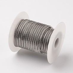 変色しにくい304ステンレススチール製フラットスネークチェーン  ハンダ付け  スプールで  ステンレス鋼色  3.2mm  約32.8フィート（10m）/ロール&nbsp;CHS-L015-54