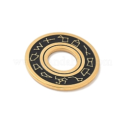 304ステンレスペンダント  ドーナツチャーム  ゴールドカラー  28x2mm  穴：11mm&nbsp;LS-STAS-F326-06G