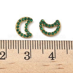 304ステンレススチールラインストーンカボション  イオンプレーティング（ip）  ゴールドカラー  ムーン  9x7.5x1.5mm&nbsp;STAS-A057-04G-F01