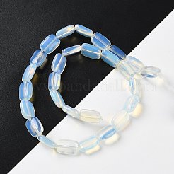 オパールビーズ連売り  長方形  14~15x10~11x5~5.5mm  穴：1~1.2mm  約28個/連  16.02インチ（40.7cm）&nbsp;G-K357-D23-01