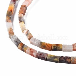天然クレイジーレースアゲートビーズ連売り  直方体の  4~5x2x2mm  穴：0.8mm  約82~84個/連  14.76~15.15インチ（37.5~38.5cm）&nbsp;G-S299-142
