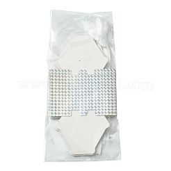六角形のレーザーウィンドウ紙ギフトボックス  ポリエステルリボン付き  銀  13x13x13cm&nbsp;CON-FZC0002-001A-03