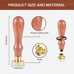 ハンドル付き真鍮ワックスシーリングスタンプ  DIYスクラップブッキング用  本の模様  89x30mm&nbsp;AJEW-WH0184-1025