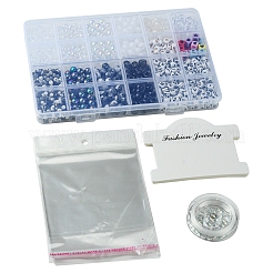DIY アクリル & プラスチック ビーズ ブレスレット 作成キット  ミックスカラー  4~150x0.8~100x0.5~8mm  穴：1~3.8mm&nbsp;DIY-FS0006-42