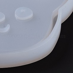 DIY ペット テーマ コースター シリコン型  レジン型  UVレジン用  エポキシ樹脂工芸品作り  猫  83x82x13mm  内径：74x78mm&nbsp;SIMO-P001-A01