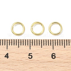 Shegrace 30g 真鍮製オープン丸カン  丸く切ったのこぎり  カドミウムフリー＆ニッケルフリー＆鉛フリー  18KGP本金メッキ  18ゲージ  6x1mm  内径：4mm  約422個/袋&nbsp;XGRPCN261-242G
