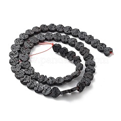 天然溶岩岩ビーズ連売り  艶消し  ハート  9x8.5x3mm  穴：1mm  約56個/連  15.94インチ（40.5cm）&nbsp;G-H303-C24