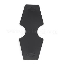 プラスチックディスプレイカード  ネックレスに使用  ブラック  123.5x50.5x0.1mm&nbsp;CDIS-S025-19B