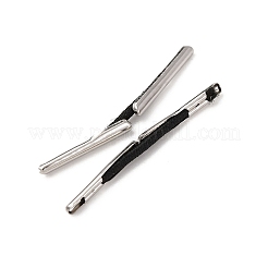 弾性有刺鉄線  ステンレス鋼パーツ  指輪固定用  ブラック  28~30x1mm&nbsp;FIND-Q086-B-01
