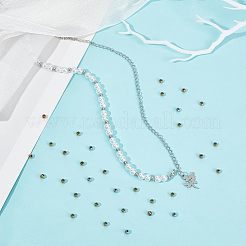 304ステンレススチールスペーサービーズ  ラウンド  ミックスカラー  4x3~4mm  穴：1~2mm  120個/箱&nbsp;STAS-UN0004-94