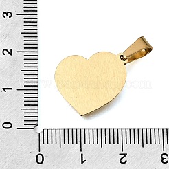 宗教 304 ステンレス ペンダント  201ステンレススチールスナップオンベイル付き  聖母マリアと幼子イエスのチャームが付いたハート  イオンプレーティング（ip）  ゴールドカラー  19x15.5x2mm  穴：6.5x3.5mm&nbsp;STAS-G400-02G-01