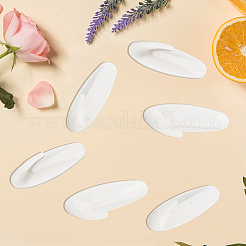 プラスチックフック8個  バッグ服用キースカーフハンギングホルダー  フローラルホワイト  80x30x30mm&nbsp;AJEW-CN0007-96