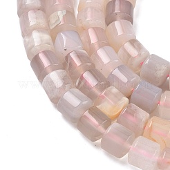 天然石桜色アゲート瑪瑙ビーズ連売り  コラム  8x8~8.5mm  穴：0.6~0.7mm  約50個/連  15.87''（40.3センチメートル）&nbsp;G-C270-H01