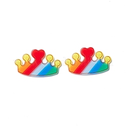 ヘアピンに適したアクリルカボション  ヘアアクセサリーと装飾用衣類  ミックスカラー  21~34.5x20~34x2mm&nbsp;MACR-I038-10