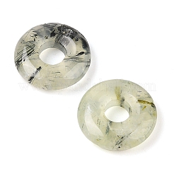 天然なぶどう石のペンダント  ドーナツ/円盤チャーム  16x4.5mm  穴：5mm&nbsp;G-C066-02-01