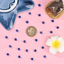 プレシオサ®クリスタルビーズ  チェコクリスタル  双円錐形(451 69 302 ロンデル)  60310 カプリブルー  6mm  穴：1mm&nbsp;Y-PRC-BA6-60310