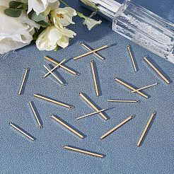 24個2スタイル304ステンレススチールペンダント  バー  ゴールドカラー  33~43x1.5~2x1.5~2mm  穴：1.8~2mm  12個/スタイル&nbsp;STAS-UN0022-55