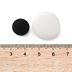 1穴ポリエステルボタン  アルミニウムパーツ  半円形ボタン  ミックスカラー  12~25x6.5~9mm  穴：1~2x2~3mm&nbsp;FIND-XCP0003-29