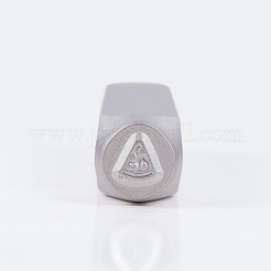 鉄の金属切手  スイカ柄  プラチナ  65.5x10mm&nbsp;AJEW-BC0005-56I