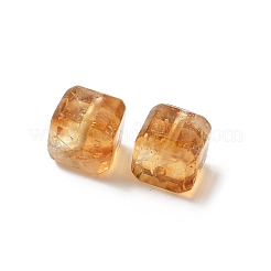 加熱天然シトリンビーズ  キューブ  8.5x8x8mm  穴：1mm&nbsp;G-D307-B06