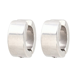 201ステンレススチールカフイヤリング  C字型  304ステンレスピン付き  ステンレス鋼色  11.3x3mm&nbsp;EJEW-T056-01P-01