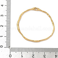 304ステンレスペンダント  ゴールドカラー  リング  33x34x1.5mm  穴：1.4mm&nbsp;STAS-G373-02G-02