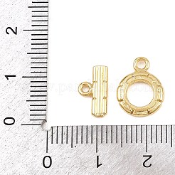 真鍮製マンテル  カドミウムフリー＆鉛フリー  長持ちメッキ  リング  18KGP本金メッキ  6.5~12.5x9.5~10.5x1.5~2mm  穴：1.4~1.5mm&nbsp;KK-G548-29G