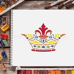 大きなプラスチック製の再利用可能な描画絵画ステンシル テンプレート  スクラップブック、布地、タイル、床、家具、木材の塗装用  長方形  他の模様  297x210mm&nbsp;DIY-WH0202-119