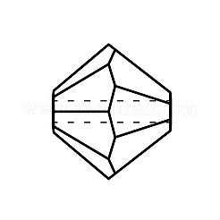 プレシオサ®クリスタルビーズ  チェコクリスタル  双円錐形(451 69 302 ロンデル)  60120 200 マリブブルーAB  5mm  穴：1mm&nbsp;Y-PRC-BA5-60120-200