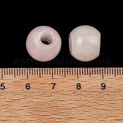 天然ローズクォーツヨーロピアンビーズ  大穴ビーズ  滑らかなロンデル  14x12mm  穴：5mm&nbsp;GG-CBA02C4-04A
