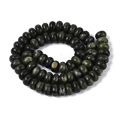 天然な中国のヒスイのビーズ連売り  滑らかなロンデル  10~10.5x5.5~6mm  穴：0.7~1.2mm  約61~69個/連  14.37~15.55インチ（36.5~39.5cm）&nbsp;G-Q613-01C