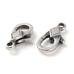 タイスターリングシルバーカニカン925個  菱形  アンティークシルバー  11x5.5x2mm  穴：1.2mm&nbsp;STER-D003-12AS