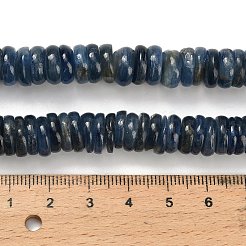 天然石カヤナイトビーズ連売り  ロンデル  10x3~4.5mm  穴：0.7mm  約115~117個/連  15.75~15.94インチ（40~40.5cm）&nbsp;G-H335-G01-10mm