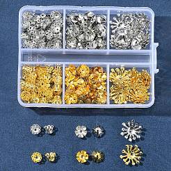 アイロンビーズキャップ140個  花  ミックスカラー  6~14x3.5~4.5mm  穴：1~1.5mm&nbsp;IFIN-FS0001-42