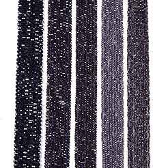 電気メッキガラスビーズセット  パール光沢メッキ  多面カット  ロンデル  スレートブルー  3.5~3.8x3mm  穴：0.4mm  約105~110個/連  29~31cm&nbsp;EGLA-A044-T3mm-A15