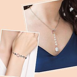 250個 5スタイル 304ステンレススチールオープン丸カン  ラウンド  虹色  20~22ゲージ  3.5~10x0.6~1mm  内径：2.3~7mm  50個/スタイル&nbsp;STAS-CA0001-65